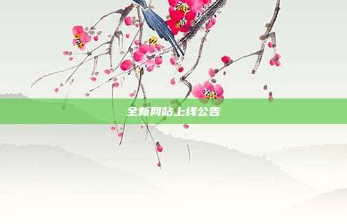 全新網(wǎng)站上線公告