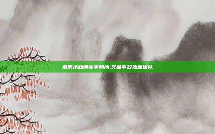 重慶承業律師事務所,交通事故處理團隊