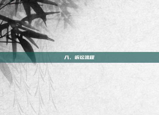 八、訴訟流程