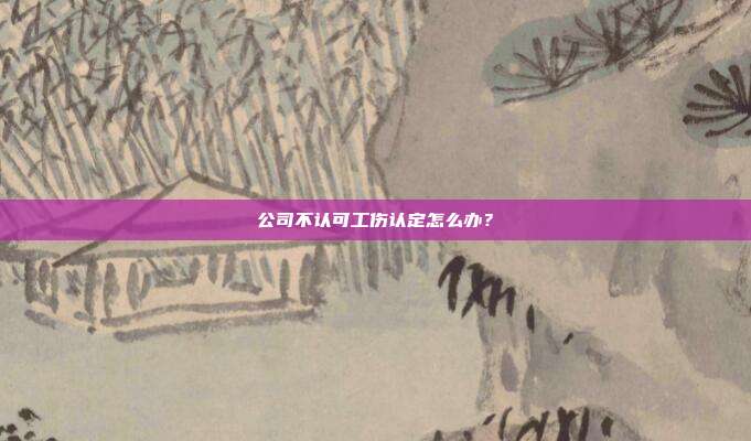 公司不認(rèn)可工傷認(rèn)定怎么辦？