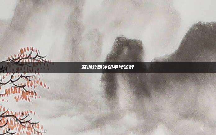 深圳公司注冊手續流程