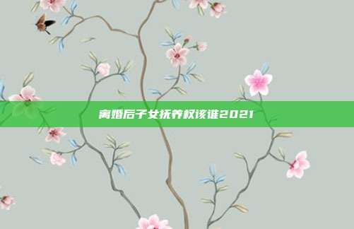 離婚后子女撫養權該誰2021