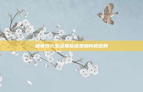 被撫養人生活費標準是如何規定的
