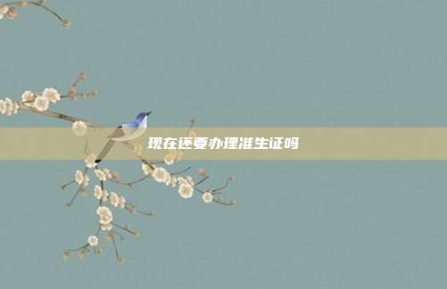 現(xiàn)在還要辦理準(zhǔn)生證嗎