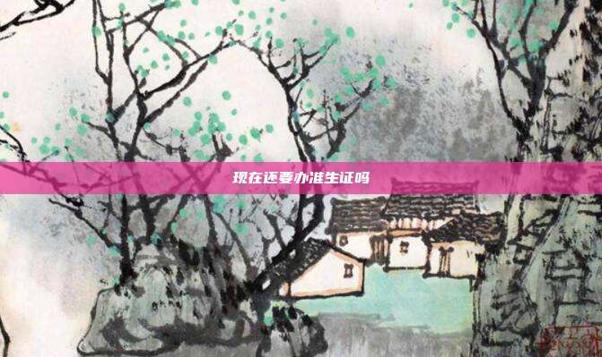 現在還要辦準生證嗎