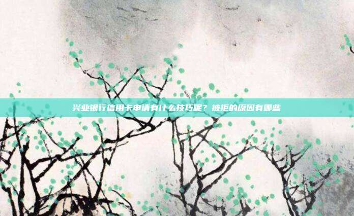 興業銀行信用卡申請有什么技巧呢?被拒的原因有哪些