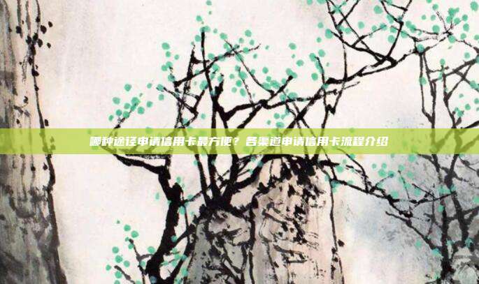 哪種途徑申請信用卡最方便？各渠道申請信用卡流程介紹