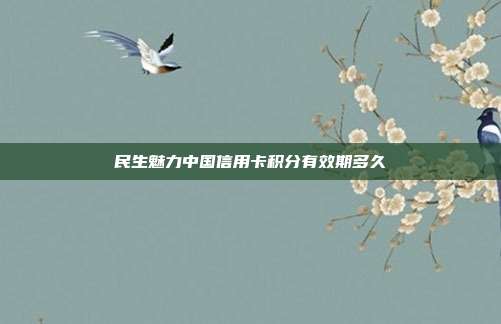 民生魅力中國信用卡積分有效期多久