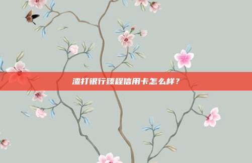渣打銀行臻程信用卡怎么樣？