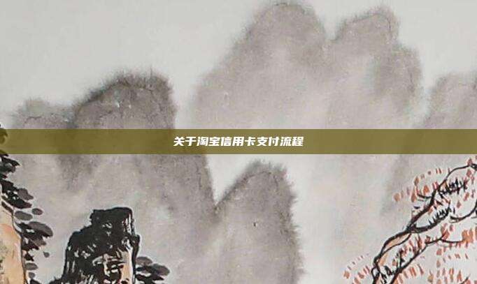 關于淘寶信用卡支付流程