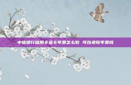 中信銀行信用卡金卡年費(fèi)怎么收 可以免收年費(fèi)嗎