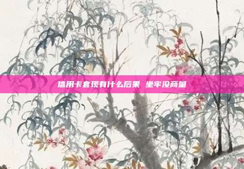 信用卡套現(xiàn)有什么后果 坐牢沒商量