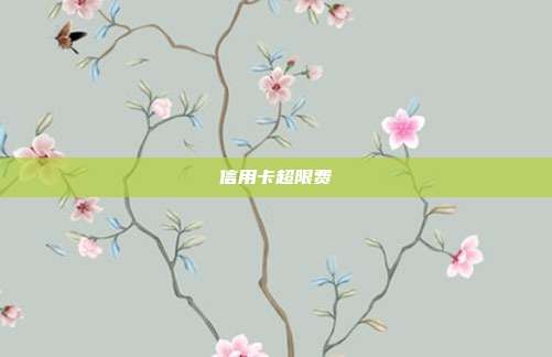信用卡超限費