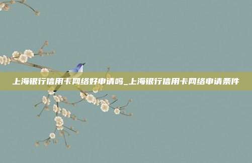 上海銀行信用卡網(wǎng)絡(luò)好申請(qǐng)嗎_上海銀行信用卡網(wǎng)絡(luò)申請(qǐng)條件