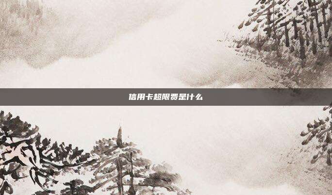 信用卡超限費(fèi)是什么
