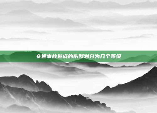 交通事故造成的傷殘劃分為幾個等級