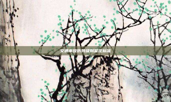交通事故傷殘級(jí)別鑒定標(biāo)準(zhǔn)