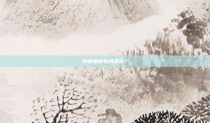 到哪里做傷殘鑒定？