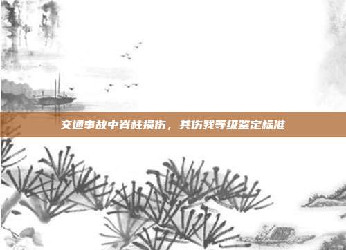 交通事故中脊柱損傷,其傷殘等級(jí)鑒定標(biāo)準(zhǔn)