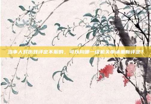 當事人對傷殘評定不服的，可以向哪一級機關申請重新評定？