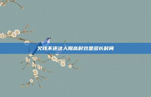 欠錢不還法人限高時效是多長時間